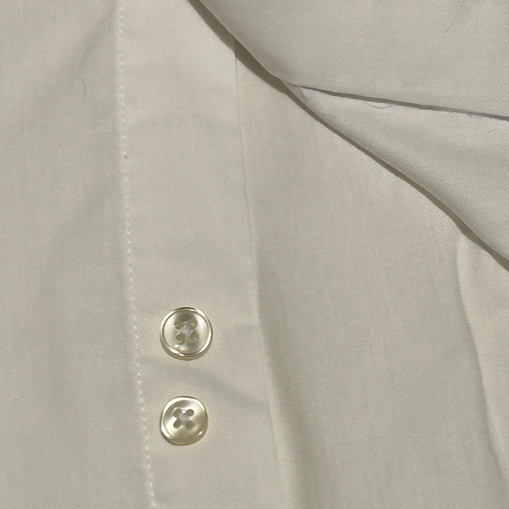 Men’s Calvin Klein Shirt 16 32/33 White Long Sleeve Button Down Collar - Picture 4 of 4